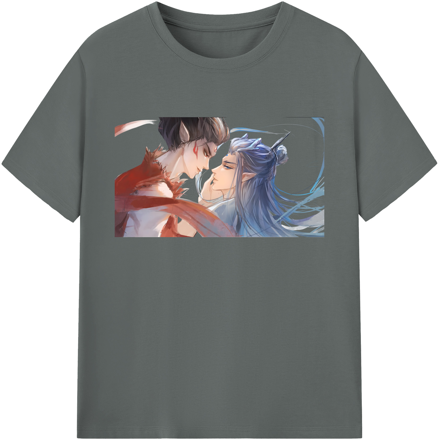 （画像用） Ne Zha 2 ナタ 魔童の大暴れ 綿100％ メンズ半袖Tシャツ｜肌触りやわらか＆通気性